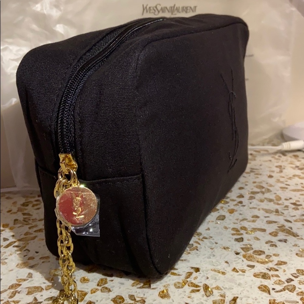 Black Yves Saint Laurent Cosmetic Bag - Picture 2 of 5